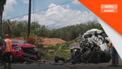 Suami isteri maut dalam kemalangan 5 kenderaan