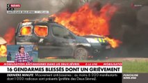 Sainte Soline : Regardez les images fortes de l'après-midi et les violentes attaques contre les gendarmes