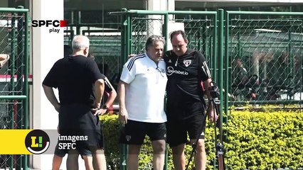 Em preparação a jogo-treino com o Coritiba, São Paulo intensifica trabalho físico no CT