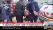 Saint Soline - La gendarmerie nationale diffuse les images impressionnantes du militaire gravement blessé cet après-midi alors qu'il est exfiltré sur une civière par ses collègues