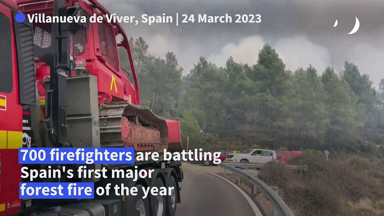 Early wildfire in Spain rages out of control