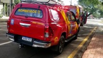 Mulher fica ferida após atropelamento na Rua Paraná