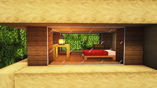 Minecraft How to build a Small Survival Wooden Modern House Tutorial