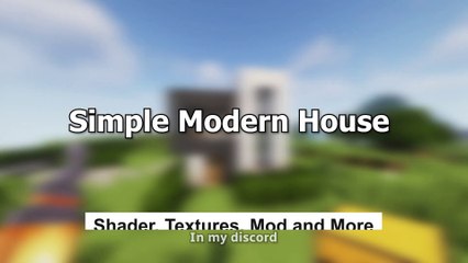 Minecraft Simple Mordern House for your Survival Tutorial
