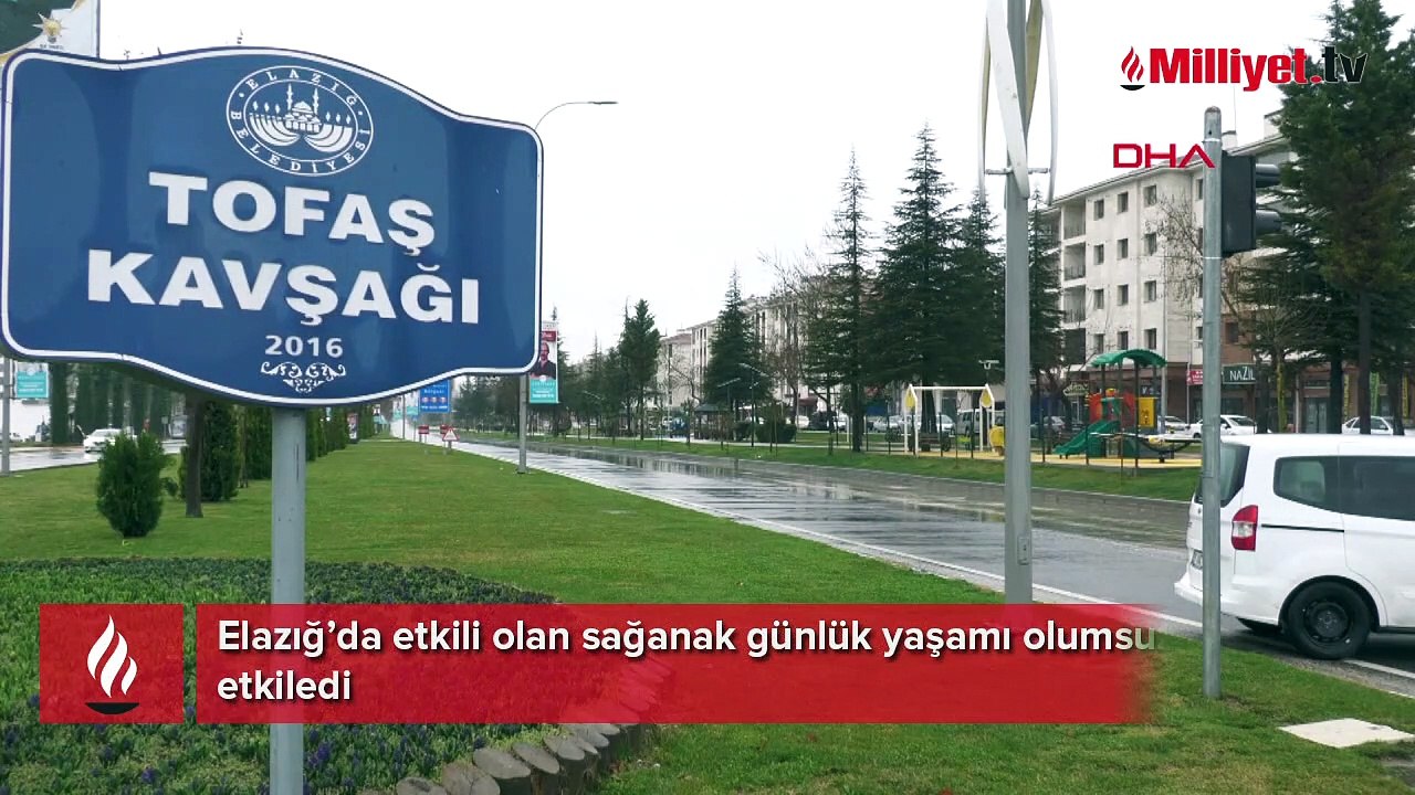 Elazığ'da sağanak yağış etkili oldu