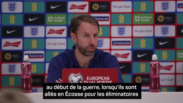 2e j. - Southgate : "Les Ukrainiens se donnent à fond pour apporter de la joie à leur public"