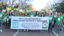 Alumnos y profesores claman en las calles de Madrid por una enseñanza pública de calidad