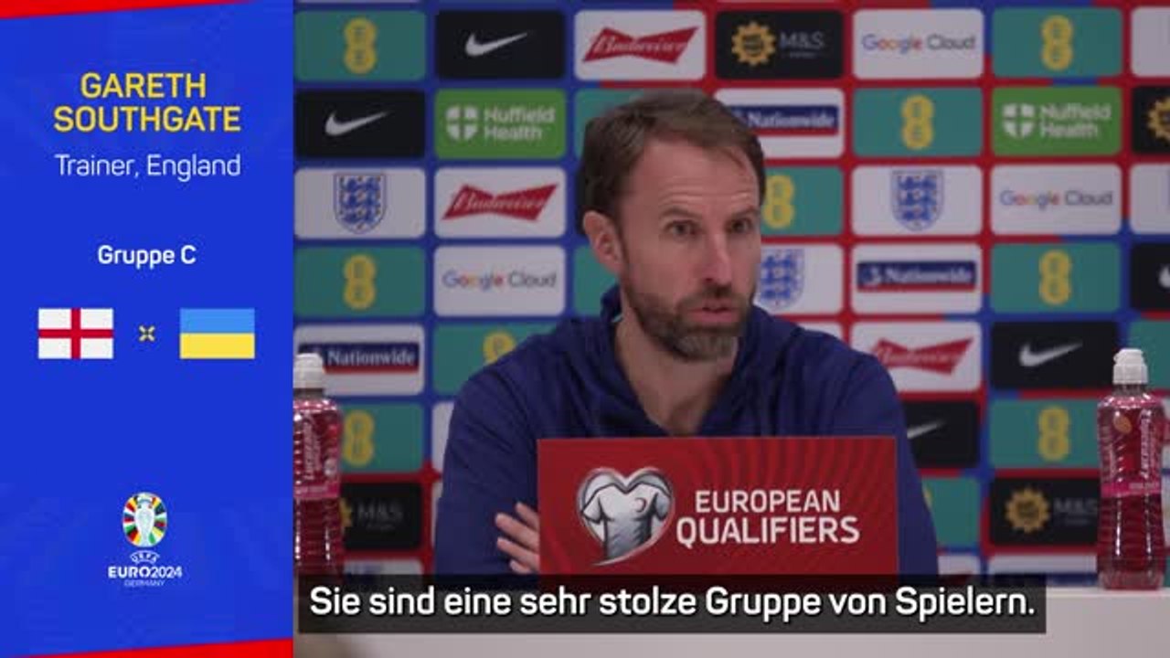 Southgate über Ukraine: 'Eine stolze Gruppe'