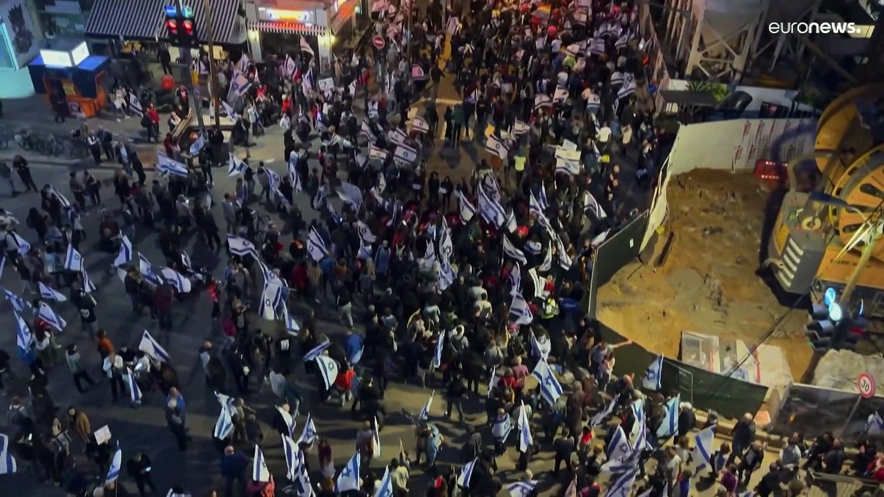 إسرائيليون يتظاهرون عشية أسبوع حاسم لمشروع تعديل النظام القضائي