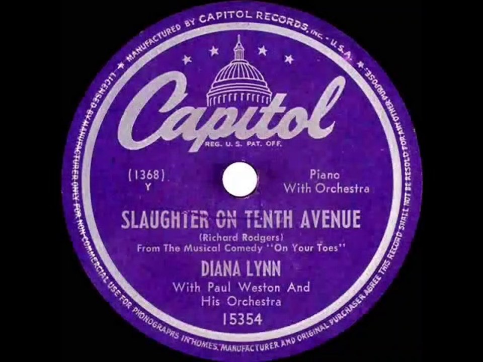 1949 Diana Lynn - Slaughter On Tenth Avenue