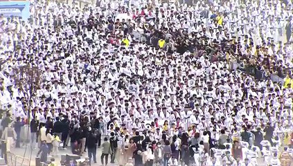 [영상구성] 광화문 광장 '하얀 물결'…2023 '국기' 태권도 한마음 대축제