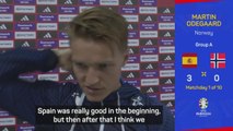 Norway's start against Spain 'not good enough' - Odegaard