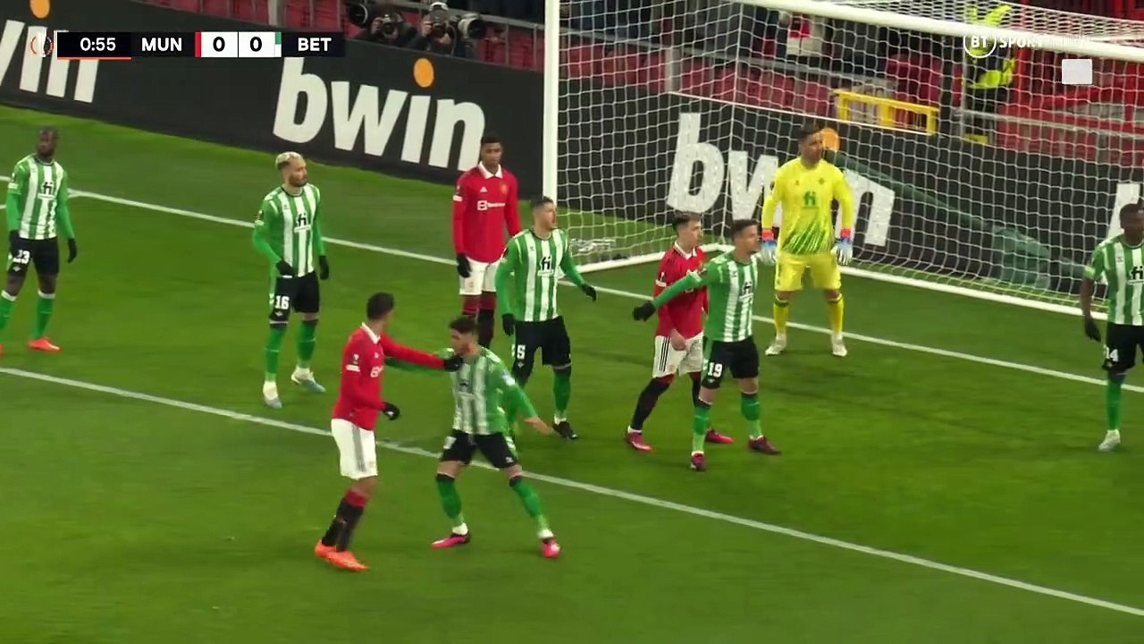 Europa League 2022-2023 || Round of 16 || MUN vs BET || Leg 1 of 2 ||  First Half || Mar 10 2023