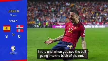 De La Fuente 'lucky to be able to count' on Joselu after Norway win