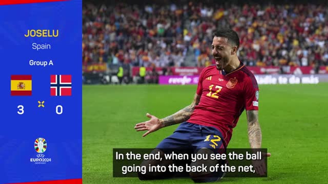 De La Fuente 'lucky to be able to count' on Joselu after Norway win