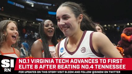 No.1 Virginia Tech Beats No.4 Tennessee to Advance to First Elite 8
