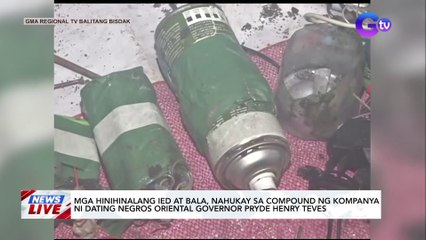 Mga hinihinalang IED at bala, nahukay sa compound ng kompanya ni dating Negros Oriental Gov. Pryde Henry Teves | News Live