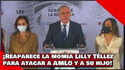 ¡VEAN! ¡Reaparece la momia Lilly Téllez para atacar a AMLO y a su hijo!