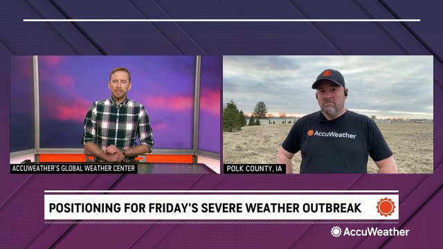 Storm chasers take position for high-speed storms expected on Friday