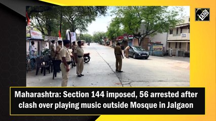 Download Video: Maharashtra: Section 144 imposed, 56 arrested after clash over playing music outside Mosque in Jalgaon