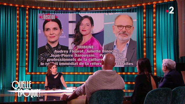 Laure Calamy pousse un coup de gueule contre la réforme des retraites dans Quelle époque