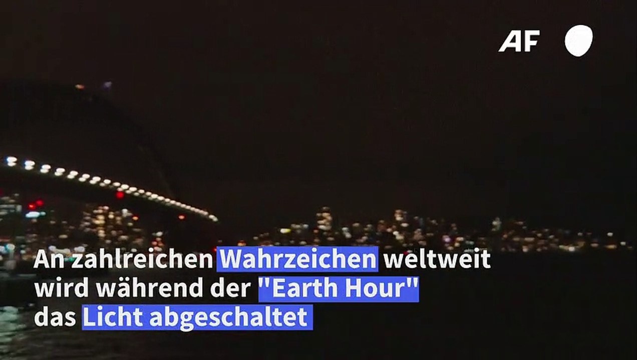 Zahlreiche Wahrzeichen weltweit in 'Earth Hour' in Dunkelheit getaucht