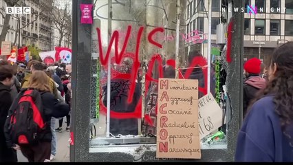 What could pension bill mean for French President Macron- - BBC Newsnight