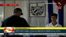 Presidente cubano, Miguel Díaz – Canel, ejerce su derecho al voto