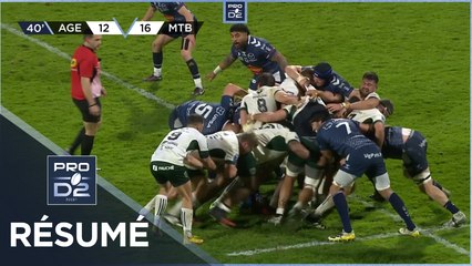 PRO D2 - Résumé SU Agen-US Montauban: 22-26 - J25 - Saison 2022/2023