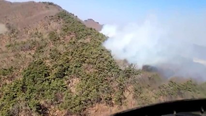 경기 양주에서 산불...인명 피해 없어 / YTN