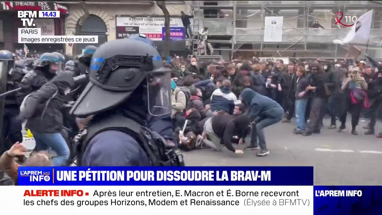 Une pétition pour dissoudre la BRAV-M publiée sur la plateforme citoyenne de l'Assemblée récolte plus de 30.000 signatures, ce dimanche