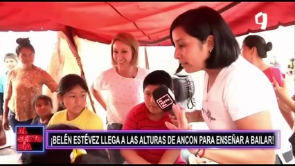 Belén Estévez llega a las alturas de Ancón para enseñar a bailar