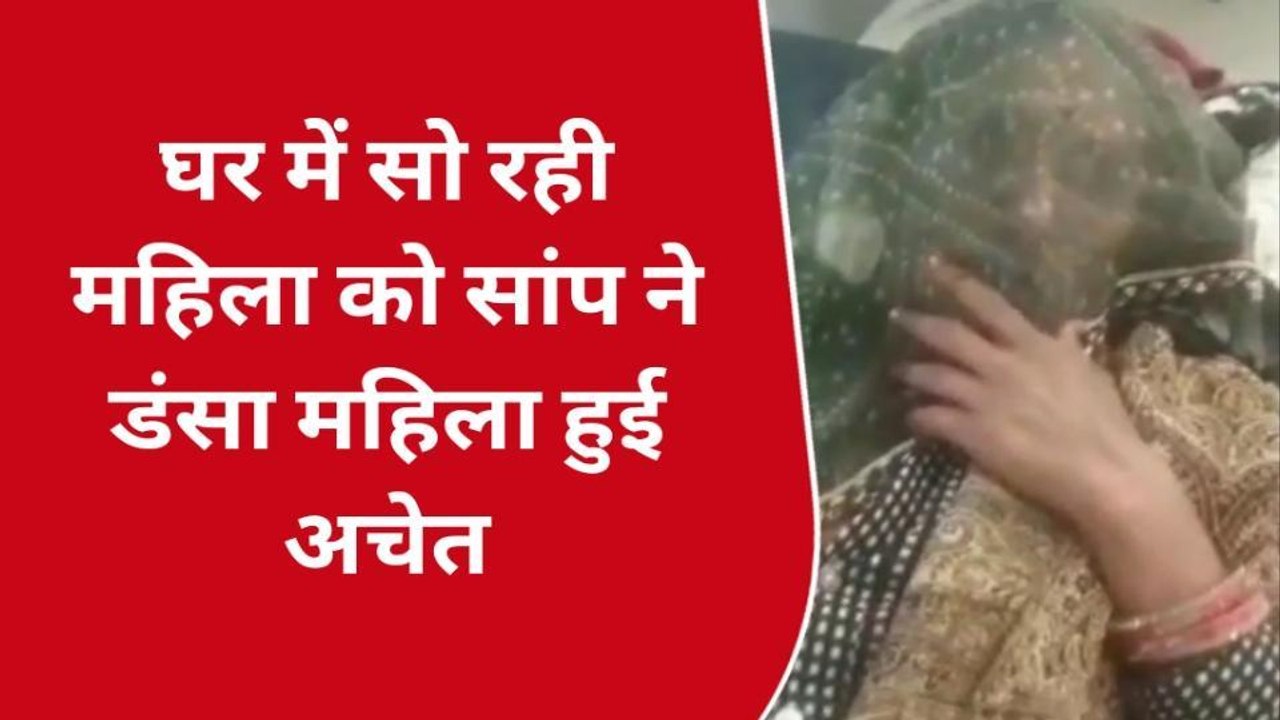कोटा: घर में सो रही महिला को सांप ने डंसा महिला...