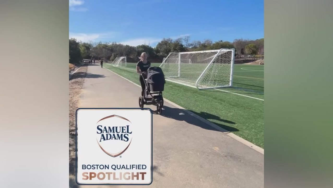 Boston Marathon criticised for posting video of mother running nine days after giving birth