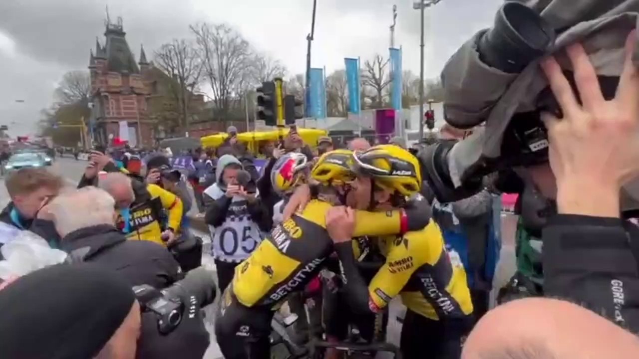 Gand-Wevelgem - Christophe Laporte devant Wout Van Aert... la domination de l'équipe Jumbo-Visma sur Gand-Wevelgem !