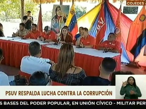PSUV Cojedes se pronuncia en apoyo al presidente Nicolás Maduro y contra la corrupción