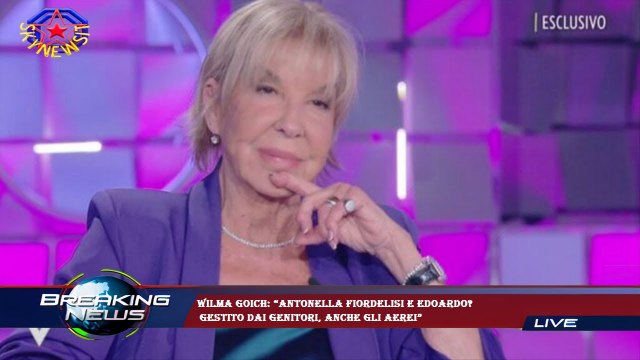 Wilma Goich: “Antonella Fiordelisi e Edoardo? gestito dai genitori, anche gli aerei”
