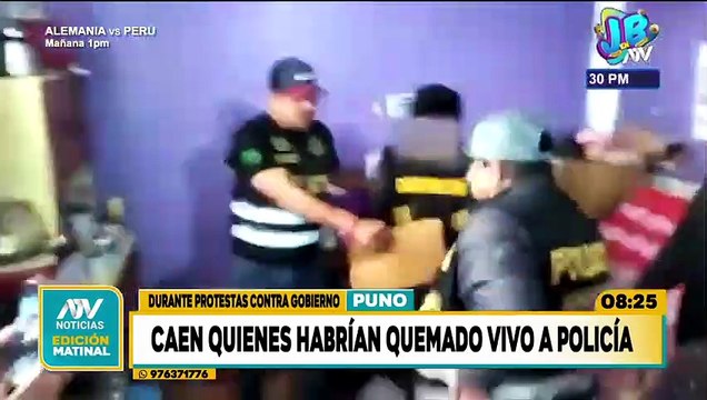 Puno: Manifestantes que quemaron vivo a policía durante protestas hoy están tras las rejas