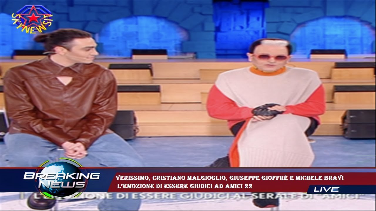 Verissimo Cristiano Malgioglio Giuseppe Gioffr e Michele Bravi l emozione di essere giudici ad A
