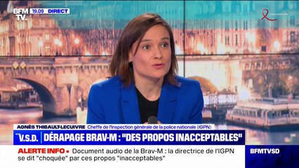 Les policiers ont-ils le droit de tutoyer les civils ? "C'est le vouvoiement" qui prime, tranche Agnès Thibault-Lecuivre, cheffe de l'IGPN