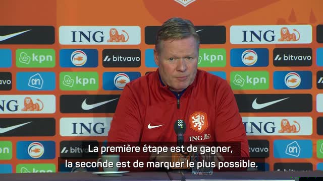 Pays-Bas - Koeman veut rebondir après la déception contre la France