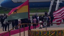 نائبة الرئيس الأميركي كامالا هاريس  تصل إلى غانا في مستهل جولة إفريقية