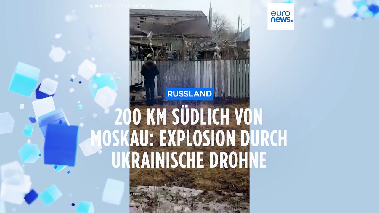 200 km südlich von Moskau: Ukrainische Drohne schlägt offenbar in Russland ein