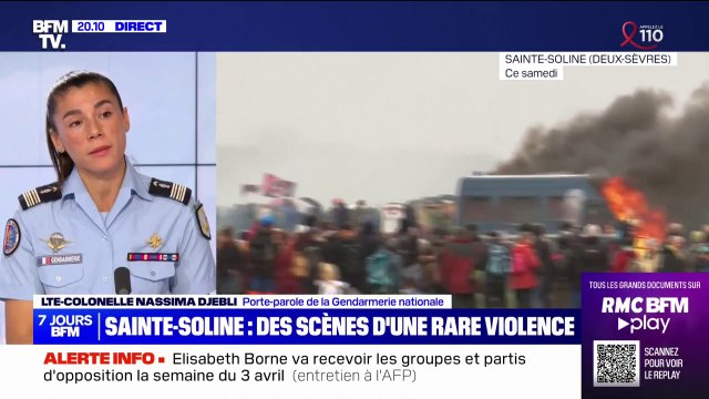 Sainte-Soline: Ils sont venus là pour en découdre , affirme Nasima Djebli, porte-parole de la gendarmerie nationale