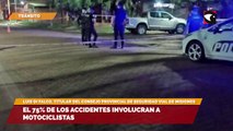 El 75% de los accidentes involucran a motociclistas