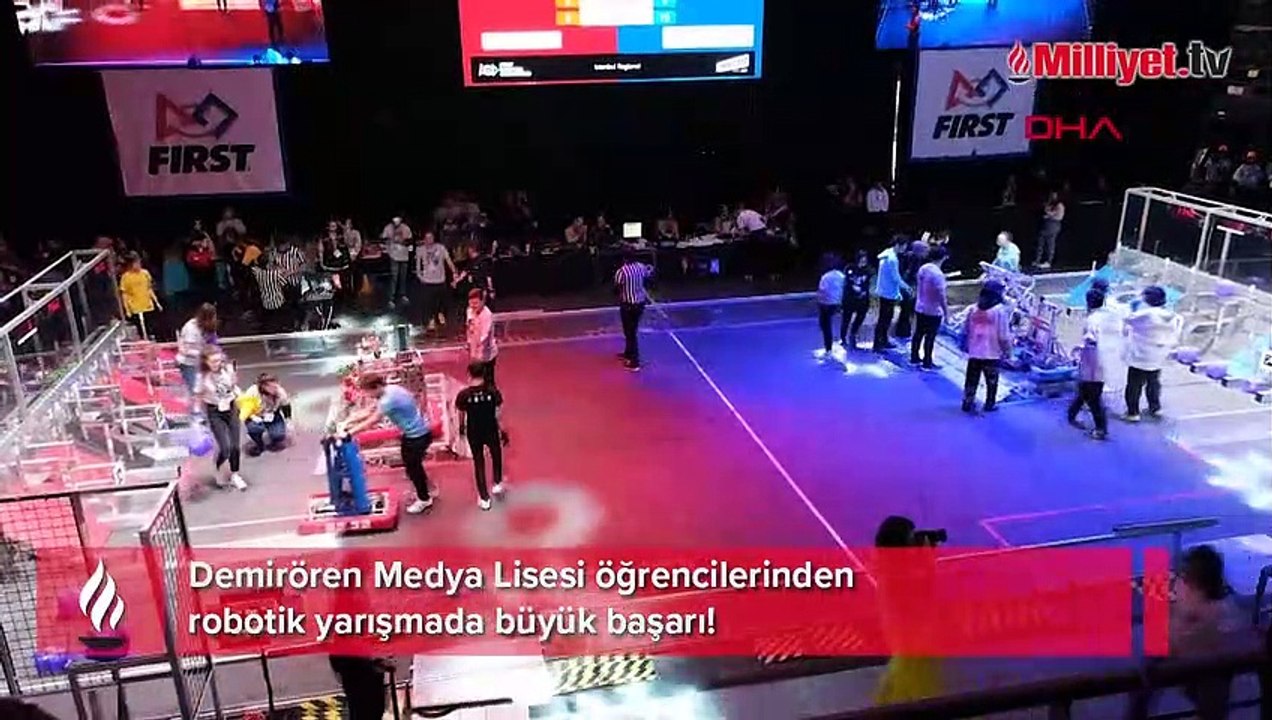 Demirören Medya Lisesi öğrencilerinden robotik yarışmada büyük başarı!