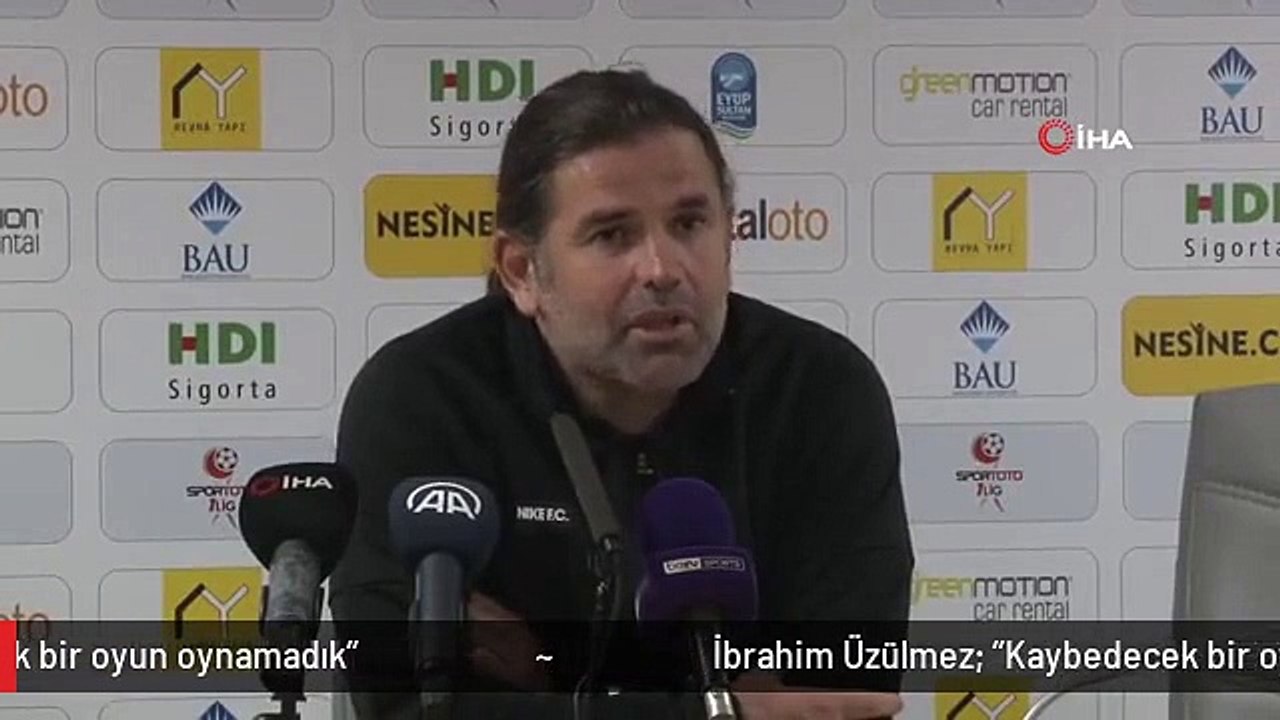 İbrahim Üzülmez: "Kaybedecek bir oyun oynamadık"