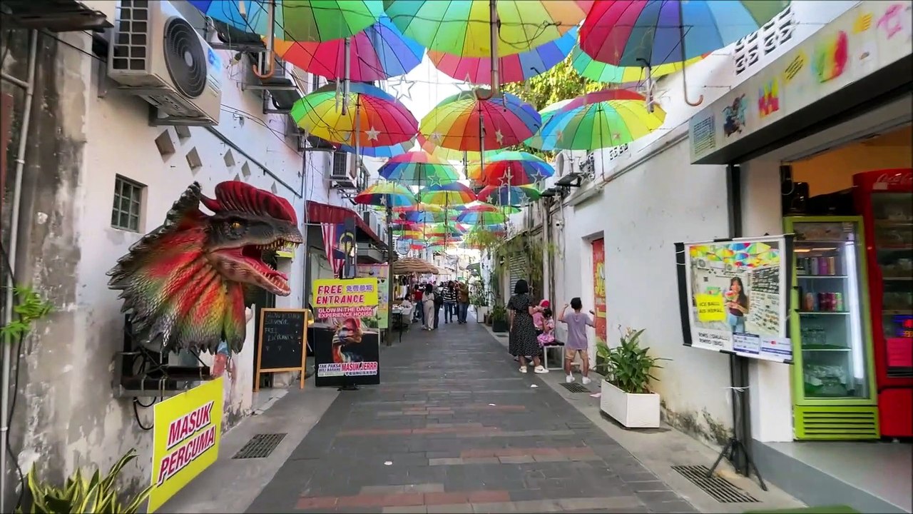 Penang Street art in Penang island Malaysia