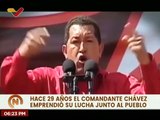 Hace 29 años el comandante Hugo Chávez emprendió su lucha con el pueblo por la libertad de la Patria
