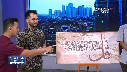 Tak Hanya Pajangan, Seniman Kaligrafi Arab Berbagi Cerita di Balik Tiap Goresan